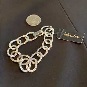 Cookie lee bracelet crystal silver